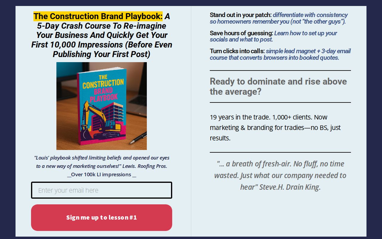 The Construction Brand Playbook